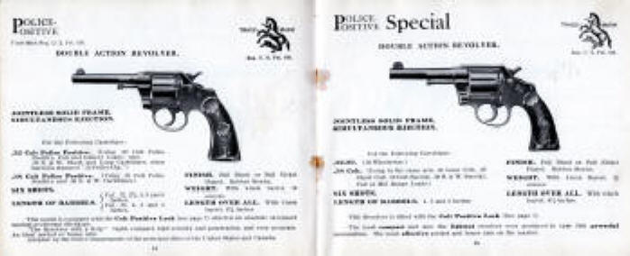 1923 police positive and police positive special revolvers