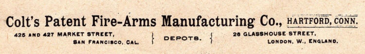 1904 Colt's london address on Glasshouse St.