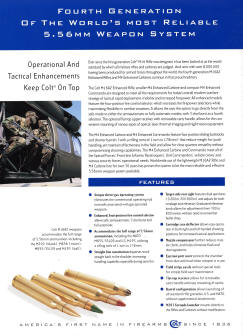 1998 Colt Weapon Systems for M16A2 and M4 specs
