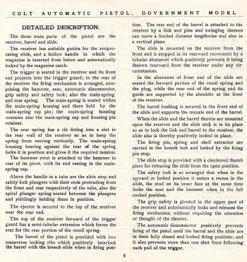 Colt .45 Automatic Pistol instructions page 8