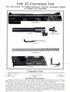 Colt .22/45 Conversion Unit, with floating chamber, Cal. .22 for .45 & .38 autos-2