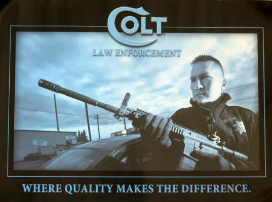 Colt law enforcement poster 18 x 22 in.