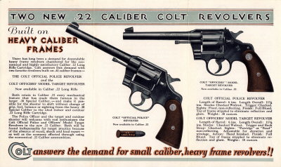 A-97 "Colt Extra Heavy .22 Caliber Revolvers " -2